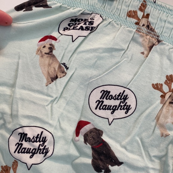 PINK Christmas PJ shorts - Picture 2 of 3